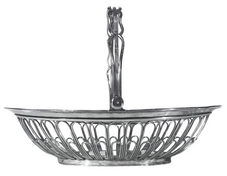 Cestino in sheffield Atkin Brothers 1853, Victorian England. Cm 29,5 x24