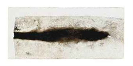 Alberto Burri (1915-1995) Combustione plastica L. A. firmato e datato Burri...