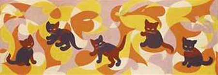 Giacomo Balla (1871-1958) Canaringatti - Gatti futuristi firmato Futurballa...