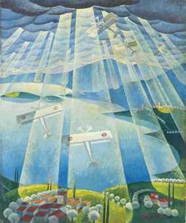 Gerardo Dottori (1884-1977) Aerei - luci firmato e datato Dottori 1925 (in...