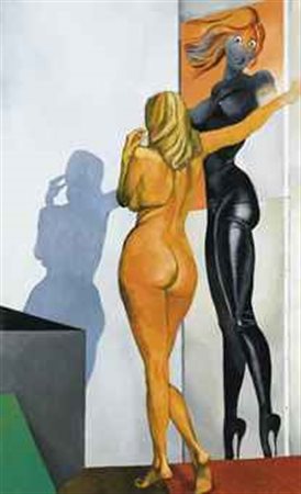 Renato Guttuso (1912-1987) Nudo - Ombra di Allen Jones olio su tela cm...