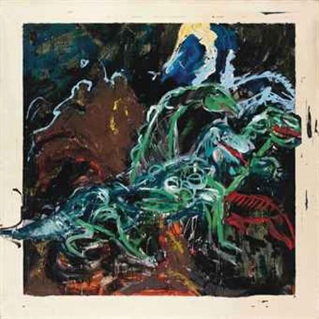 Mario Schifano (1934-1998) Segreto di eterna giovinezza II smalto e acrilico...