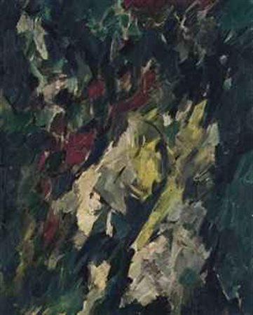 Emilio Vedova (1919-2006) Senza titolo olio su tela cm 50x39,8 Eseguito negli...