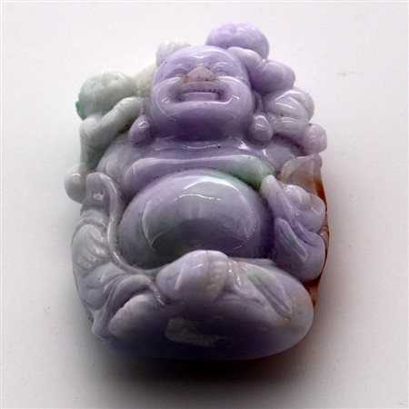 PICCOLA SCULTURA IN GIADA, CINA, XX SECOLO dim. cm 5,7x3,7x1,7, g 92