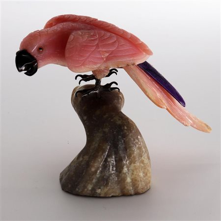 PAPPAGALLO IN OPALE dim. cm 11x14x7,8, g 323