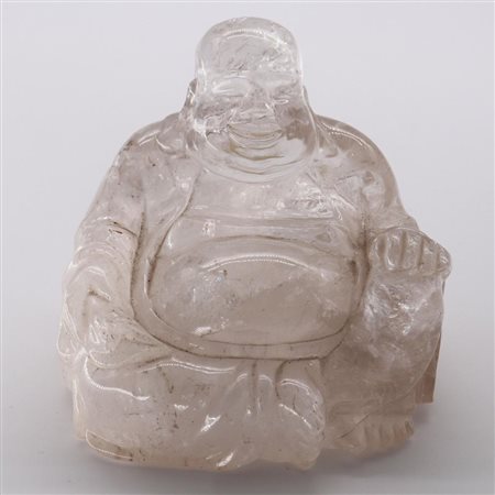 SCULTURA IN CRISTALLO DI ROCCA dim. cm 9,8x10,7x11,6, g 1478