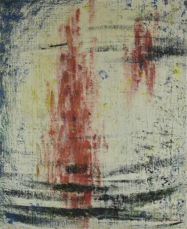 Luigi Veronesi COMPOSIZIONE olio su tela, cm 71,5x58 firmato e datato...