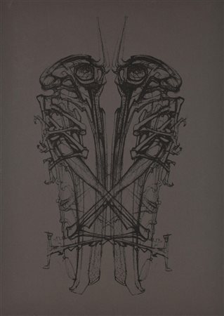 Fabrizio Clerici LE BESTIAIRE OU CORTEGE D'ORPHEE cartella contenente 20...