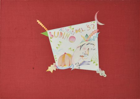 Luca Alinari BUDINO DEL '52 album contenente 10 tecniche miste su carta con...