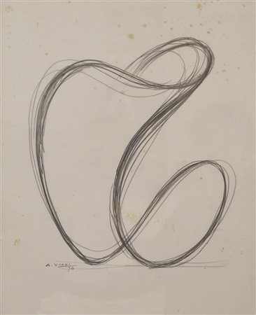 Alberto Viani STUDIO matita su carta, cm 43x34 firma e data eseguito nel 1974...