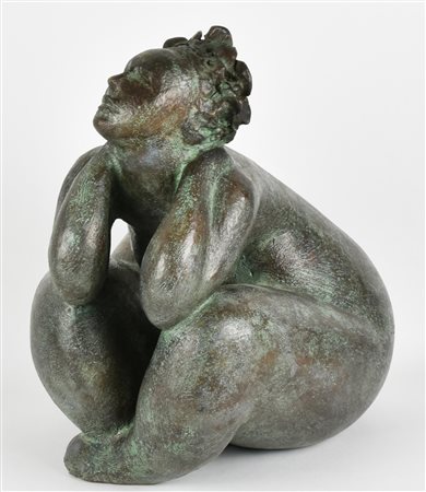 Franco Franchi NUDO FEMMINILE bronzo, cm 31x25x22; es. 1/8 firma e numero