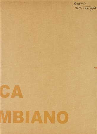 Antonio Possenti CARTELLA CONTENENTE 3 LITOGRAFIE E 1 INCISIONE - litografia...