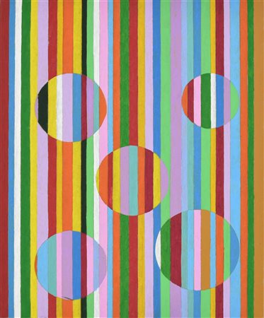 Francesco Fasano PRESENZE acrilico su faesite, cm 38x30 sul retro: firma,...