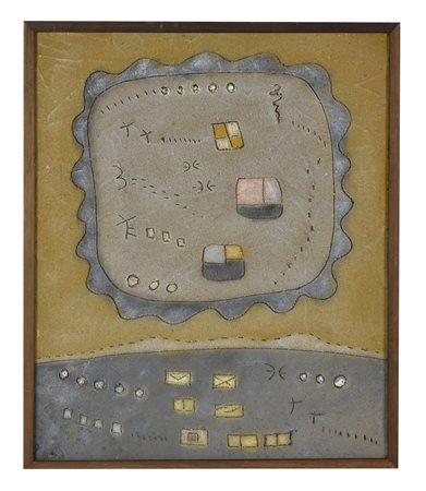 Antonino Nacci SENZA TITOLO tecnica mista su tela, cm 55x45 sul retro: firma