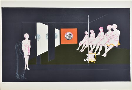 Karl Plattner SENZA TITOLO litografia su carta, cm 50x70; es. 80/80 firma e...