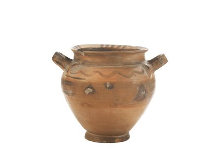 STAMNOS DAUNIO DATAZIONE: V-IV sec. a.C. MATERIA E TECNICA: argilla figulina...