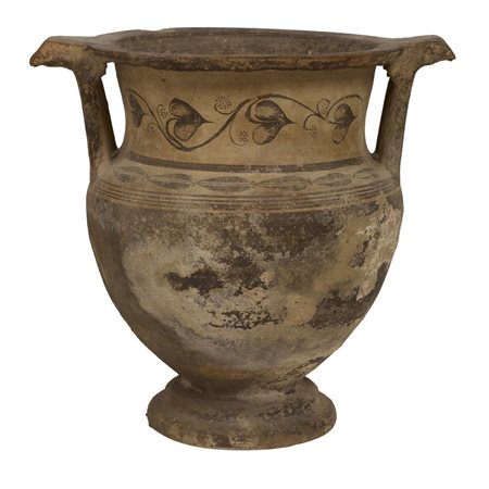 CRATERE A COLONNETTE DAUNIO DATAZIONE: IV sec. a. C. MATERIA E TECNICA:...