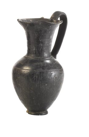 OINOCHOE IN BUCCHERO Tipo Rasmussen 1979, 3a DATAZIONE: fine VII sec. a. C....