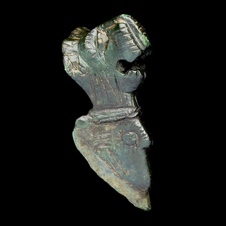 TESTA DI ERACLE DATAZIONE: I-II sec. d. C. MATERIA E TECNICA: bronzo fuso e...