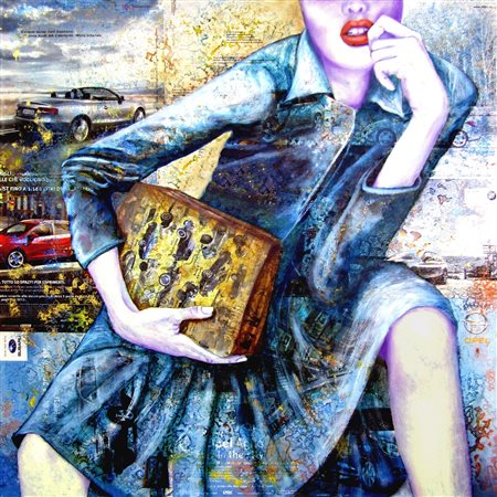 LEONARDO VECCHIARINO, Rosso e blu, 2019