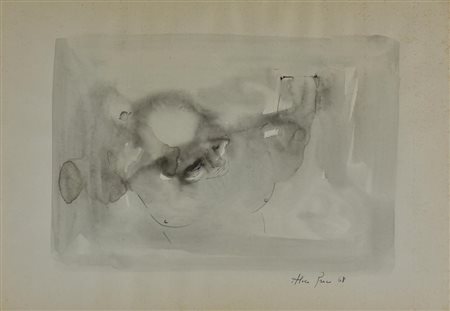 Aldo Greco SENZA TITOLO acquarello su carta, cm 35x49 sul fronte: firma e...