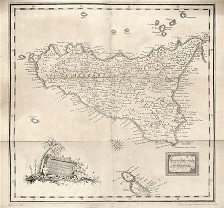 BORCH, Michel-Jean (1753-1810) - Lettres sur la Sicile et sur l'Ile de Malthe -