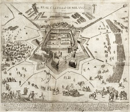 [MILANO] - DAL RE, Marc'Antonio (1697-1766) - Il Real Castello di Milano. [Mila