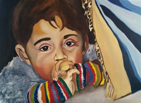 Daniela Cammara, Bambino siriano che pregava, 2017
