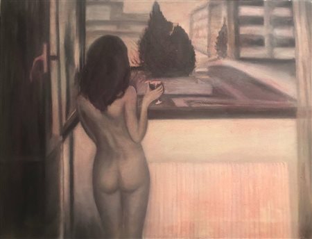 Miranda Kalefi, Nude in the window, 2006

