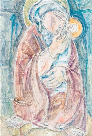 CRISTOFORO DE AMICIS (1902-1987) - Madonna con bambino