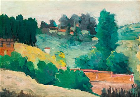 VALENTINO VAGO (1931-2018) - Senza Titolo (Paesaggio), 1952-1953