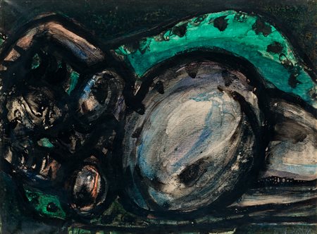 ERCOLE PIGNATELLI (1935) - Nudo su divano verde, 1963