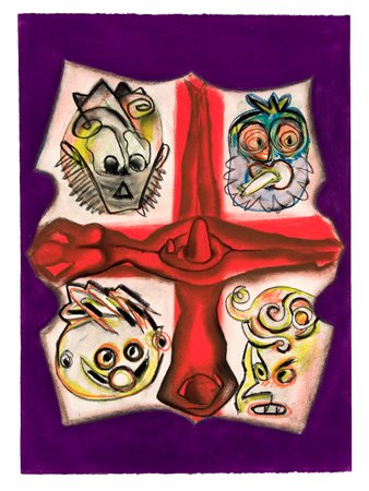 FRANCESCO CLEMENTE (1952) - Guardians of Truth, 1990