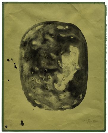 LUCIO FONTANA (1899-1968) - Concetto spaziale (Vite), 1968