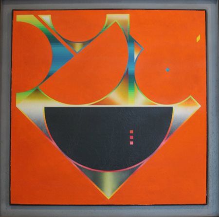 Roberto Vecchione, Rotazione di cerchi nel quadrato, 1987