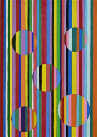 Francesco Fasano SENZA TITOLO acrilici su faesite, cm 29,7x21 sul retro:...