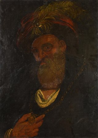 Anonimo RITRATTO VIRILE olio su tela, cm 84x60