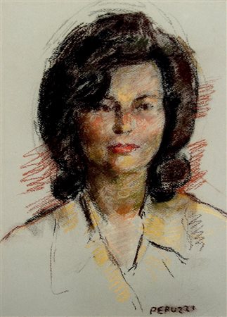 CESARE PERUZZI, Ritratto di donna, c. 1970