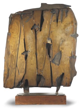 PIETRO CONSAGRA 1920-2005 RACCONTO signed and dated 61, bronze firmato e...