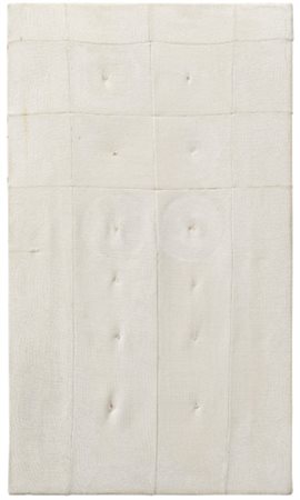 PIERO MANZONI 1933-1963 ACHROME signed and dated 59 on the reverse, sewn...
