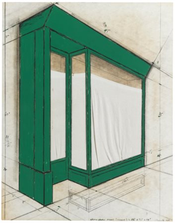 CHRISTO E JEANNE-CLAUDE N. 1935 E 1935-2009 GREEN STORE FRONT (PROJECT)...