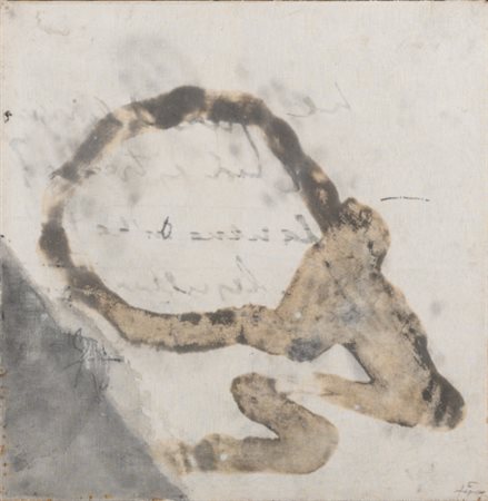 ANTONI TÀPIES 1923 - 2012 ESCRIPTURA AL REVÉS ink and mixed technique on...