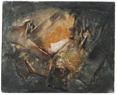 FELICE CANONICO 1922 - 1997 SENZA TITOLO signed and dated 58 on the reverse,...