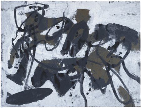 AFRO 1912 - 1976 NERO BRUNO signed and dated 60, gouache and oil on paper...