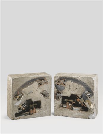 ARMAN 1928 - 2005 EN RAISON DE L'ENCOMBREMENT DES LIGNES signed, concrete and...