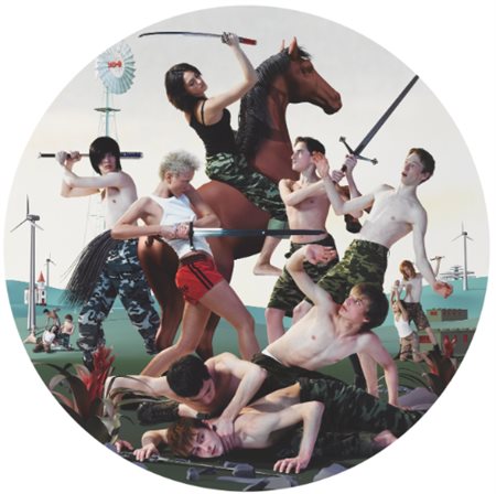 AES+F GROUP LAST RIOT 2 TONDO # 13 titled and numbered 2/10 on the reverse,...