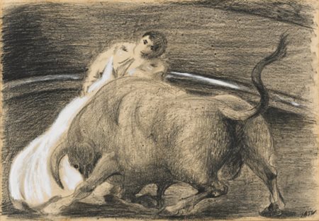 ALIGI SASSU 1912-2000 PASE NATURAL CON CAPOTE signed, signed, titled and...