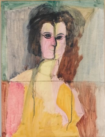 BRUNO CASSINARI 1912 - 1992 SENZA TITOLO signed and dated 50, watercolour on...