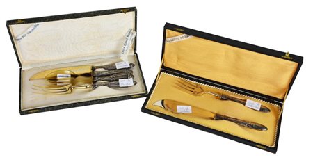 LOTTO DI ARGENTI lotto coposto da posate da arrosto entro confezione...