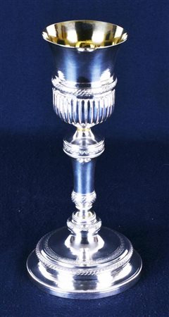 CALICE DA MESSA calice in argento bulinato e cesellato Napoli, fine XVIII...